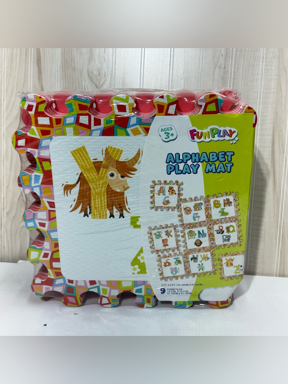 Alphabet Play Mat - Colorful Puzzle Foam Tiles for Kids